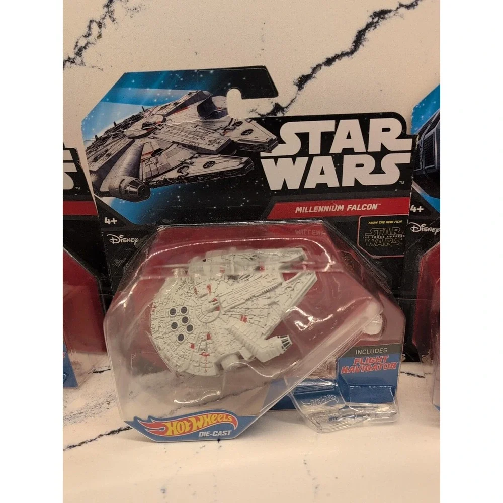 2014/2015 Hot Wheels Star Wars Die Cast Vehicles Lot Of 9 Rebels Force Awakens +